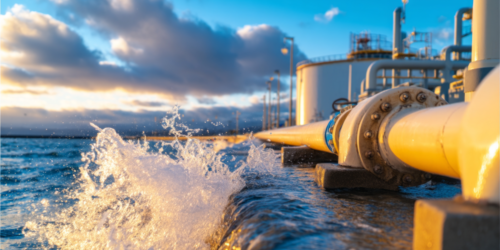 Approximately 70% of the water used in large-scale mining will come from the sea by 2034